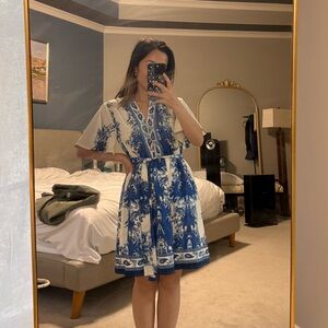 Boutique blue and white dress